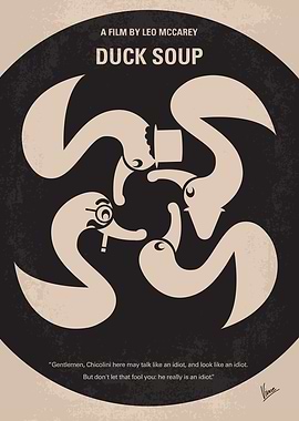 No370 My Duck Soup minimal movie poster Rufus T. Firef ...