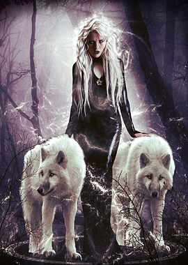 She Wolf--- A photo-manipulation, art work I created wi ...