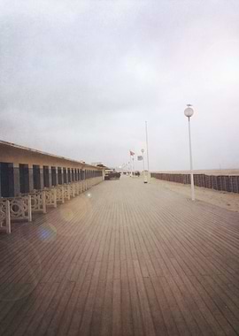 Winter sun piercing through the clouds