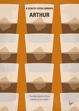 No383 My Arthur minimal movie poster Arthur is a happy ...