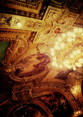 ceiling at \'le train bleu\' Paris