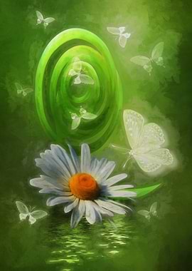 White butterflies of innocence