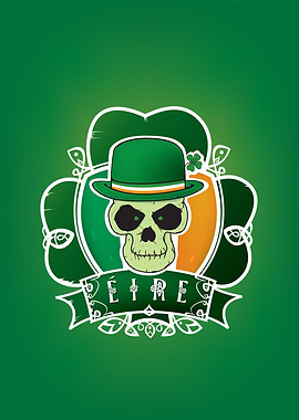 Irish lucky skull
