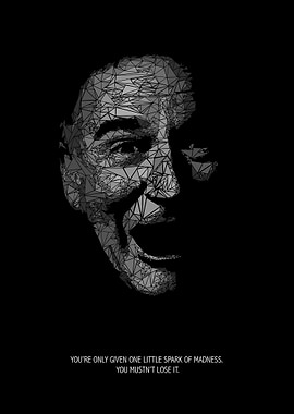 Tribute to Robin Williams. The countless triangles are ...