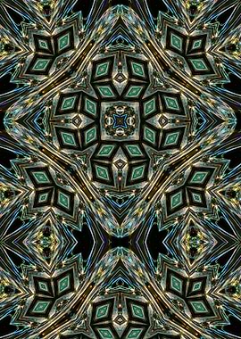 Glitter festive precious ornament, noble abstract geome ...