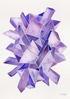 Amethyst Watercolor