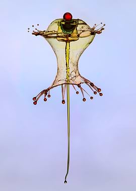 Watersplash in three colours