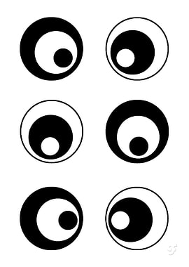 Internal circles: Black