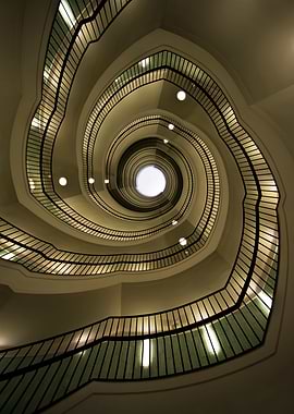 Modern spiral staircase