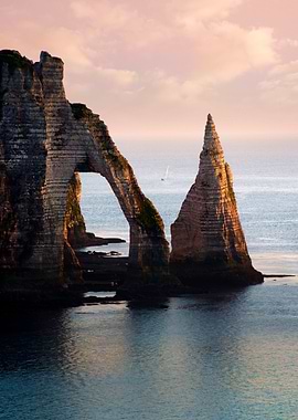 Famous rocks of Etretat