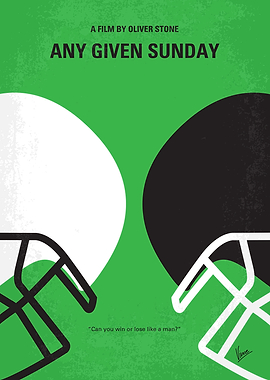 No420 My ANY GIVEN SUNDAY minimal movie poster A behin ...