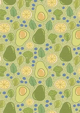 Avocado and broccoli