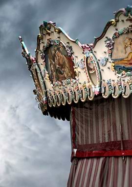 Beautiful ornamented carrousel