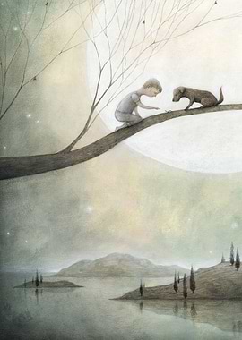 best friends and the moon