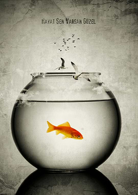 life is like inside a vase without