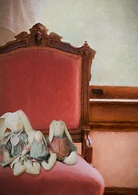 Painterly filter applied to my photo of three vintage R ...