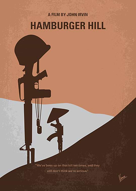 No428 My Hamburger Hill minimal movie poster A very re ...