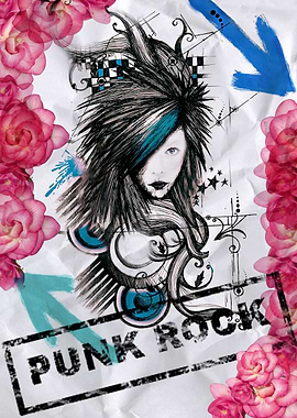 punk rock rose lady
