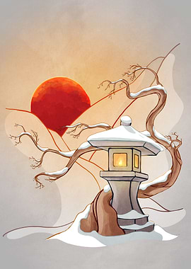 Japanese Winter Landscape