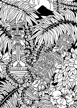 Aztec Warriors Totems