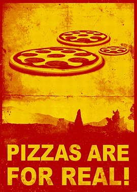 Pizza are for real!!! ...Fast flying pizzas :)