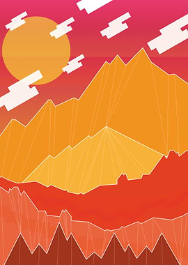 Morning day mountains