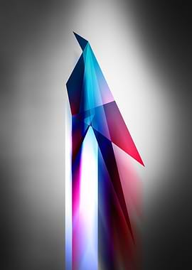 Origami digital futuristic