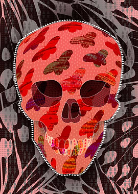 Butterflies Skull