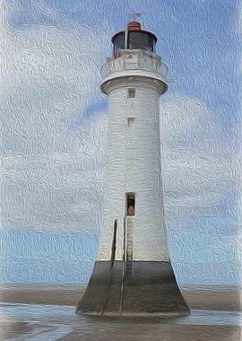 Perch Rock Lighthouse Textured Finish