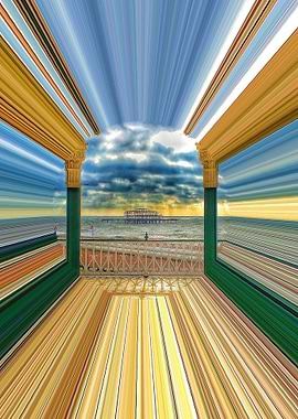 Stretched lines at the pier