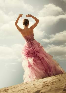 dancing on the beach