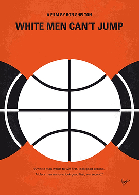 No436 My White Men Cant Jump minimal movie poster -Blac ...