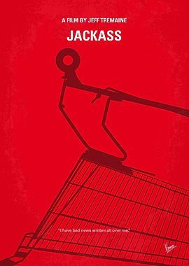 No444 My Jackass minimal movie poster - Johnny Knoxvill ...