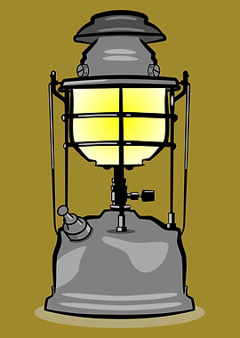 Lantern A classic pressure lantern. A vector image bas ...