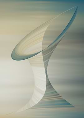 Surreal floating sculpture