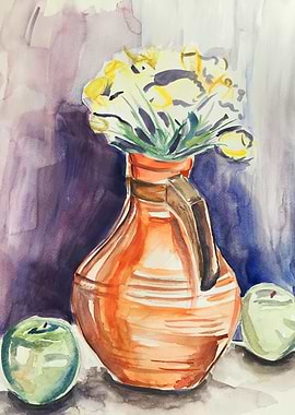 Still Life with Orange Jug