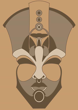 AFRO-DECO is a unique line of mask illustrations. Each ...