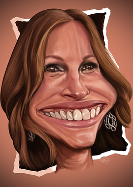 Giulia Roberts caricature