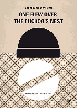 No454 My One Flew Over the Cuckoos Nest minimal movie p ...
