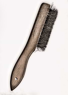 Old Wire Brush. A photographic still life of a tradesm ...