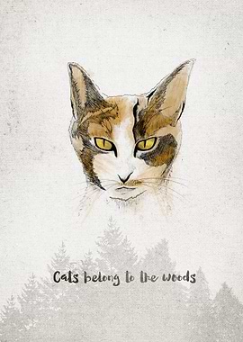 Cats belong to the woods . Spirits