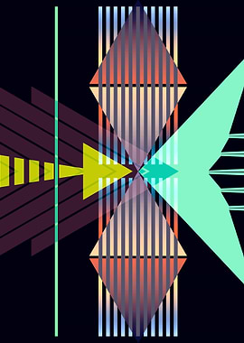No. III-1 of my new geometric series. Title: Arrow Type ...