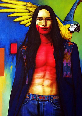 &#34;Brother of Mine&#34; Mixed Media on Canvas