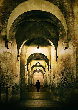 An old devastated passage