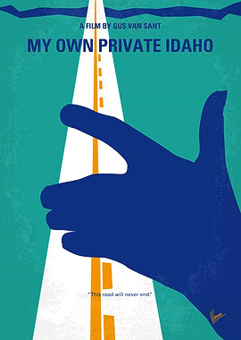 No472 My Own Private Idaho minimal movie poster Two be ...