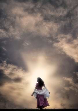 dancing in the sunset