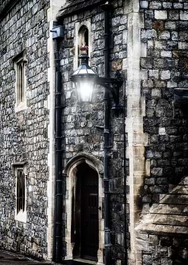 old medieval stone house