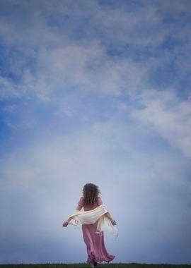 walking into the sky