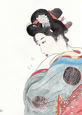 Woman in Kimono