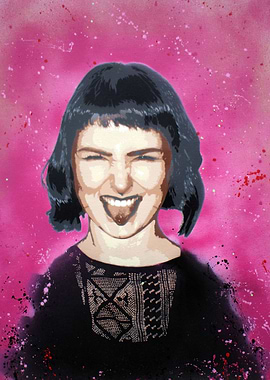 NIKKI 12 layer Stencil painting. All layers are hand cu ...